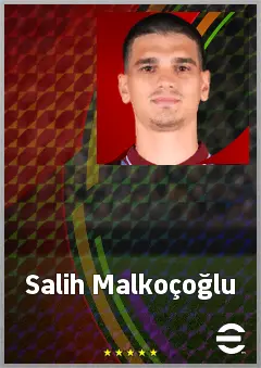 Salih Malkoçoğlu eFootball 2026 player card, 66 OVR DMF
