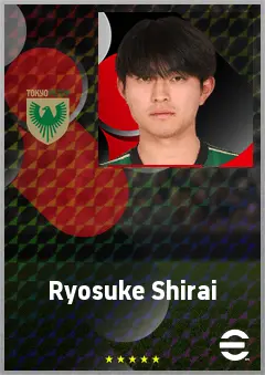 Shirai Ryosuke eFootball 2026 player card, 61 OVR CF