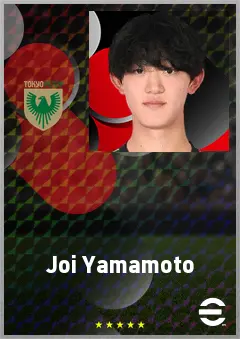 Yamamoto Joi eFootball 2026 player card, 62 OVR DMF