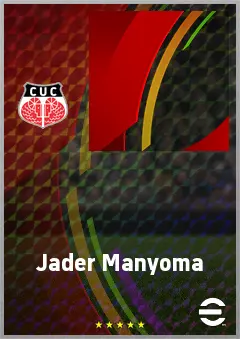 Jader Manyoma eFootball 2026 player card, 62 OVR RWF