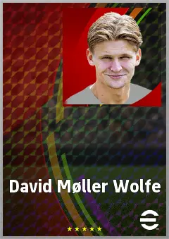 David Møller Wolfe eFootball 2026 player card, 72 OVR LB