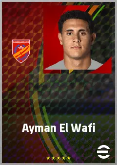 Ayman El Wafi eFootball 2026 player card, 66 OVR CB