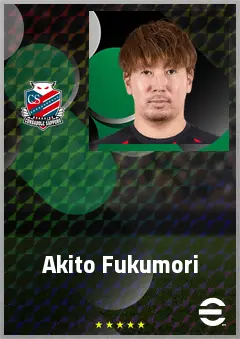 Fukumori Akito eFootball 2026 player card, 70 OVR CB