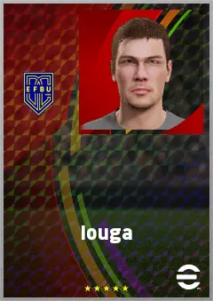 Iouga eFootball 2026 player card, 74 OVR CMF