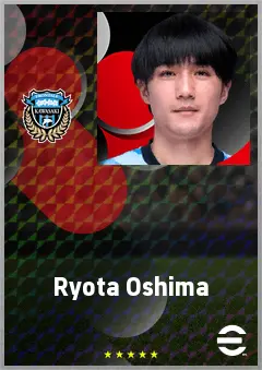 Oshima Ryota eFootball 2026 player card, 64 OVR DMF