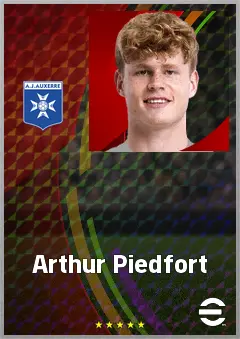 Arthur Piedfort eFootball 2026 player card, 67 OVR DMF