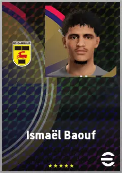 Ismaël Baouf eFootball 2026 player card, 66 OVR CB