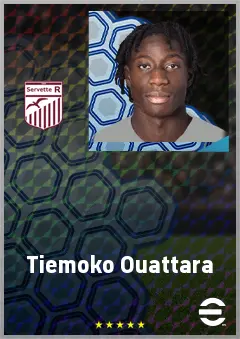 Tiemoko Ouattara eFootball 2026 player card, 63 OVR LMF