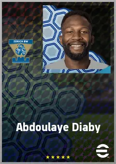 Abdoulaye Diaby eFootball 2026 player card, 68 OVR CB