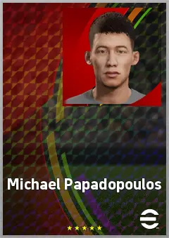Michael Papadopoulos eFootball 2026 player card, 58 OVR LMF