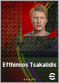 Efthimios Tsakalidis eFootball 2026 player card, 59 OVR CB