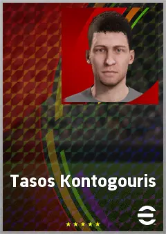 Tasos Kontogouris eFootball 2026 player card, 56 OVR LB