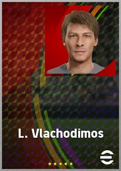 L. Vlachodimos eFootball 2026 player card, 56 OVR RB