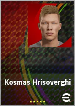 Kosmas Hrisoverghi eFootball 2026 player card, 61 OVR GK