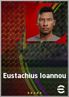 Eustachius Ioannou eFootball 2026 player card, 55 OVR DMF