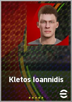 Kletos Ioannidis eFootball 2026 player card, 59 OVR CB
