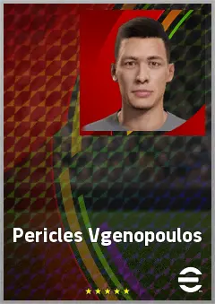 Pericles Vgenopoulos eFootball 2026 player card, 56 OVR RB