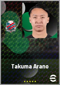 Arano Takuma eFootball 2026 player card, 68 OVR CMF
