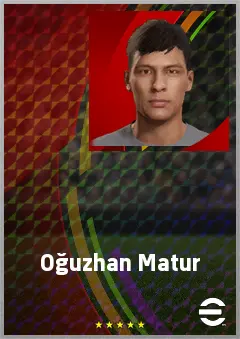 Oğuzhan Matur eFootball 2026 player card, 64 OVR LB