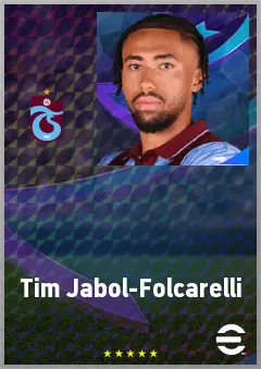 Tim Jabol-Folcarelli eFootball 2026 player card, 71 OVR CMF