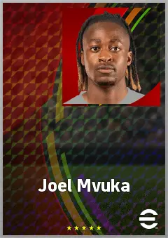 Joel Mvuka eFootball 2026 player card, 71 OVR RWF