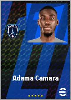 Adama Camara eFootball 2026 player card, 71 OVR CMF