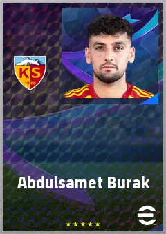 Abdulsamet Burak eFootball 2026 player card, 65 OVR CB