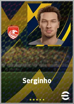 Serginho eFootball 2026 player card, 68 OVR CMF