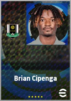 Brian Cipenga eFootball 2026 player card, 71 OVR LWF