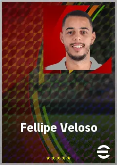 Fellipe Veloso eFootball 2026 player card, 69 OVR CF