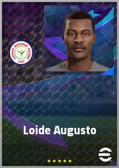 Loide Augusto eFootball 2026 player card, 70 OVR RWF