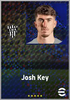 Josh Key eFootball 2026 player card, 70 OVR RB