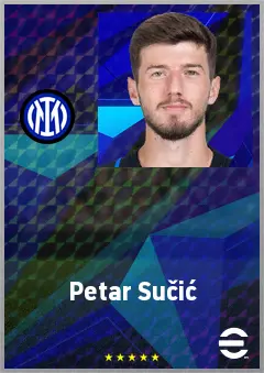 Petar Sučić eFootball 2026 player card, 74 OVR CMF