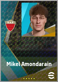 Mikel Amondarain eFootball 2026 player card, 73 OVR DMF