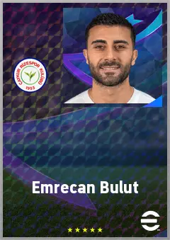 Emrecan Bulut eFootball 2026 player card, 68 OVR LWF