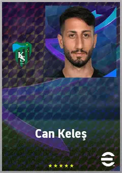 Can Keleş eFootball 2026 player card, 69 OVR RWF