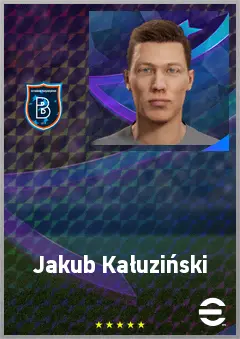 Jakub Kałuziński eFootball 2026 player card, 68 OVR DMF