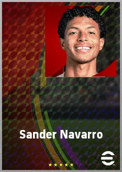 Sander Navarro eFootball 2026 player card, 68 OVR RB