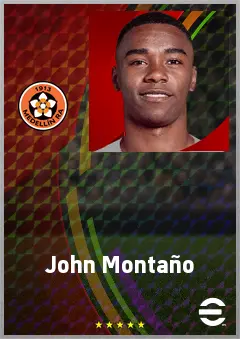 John Montaño eFootball 2026 player card, 67 OVR LWF