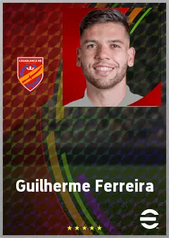 Guilherme Ferreira eFootball 2026 player card, 65 OVR CB
