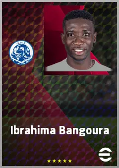Ibrahima Bangoura eFootball 2026 player card, 67 OVR DMF