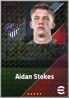 Aidan Stokes eFootball 2026 player card, 61 OVR GK