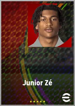 Junior Zé eFootball 2026 player card, 68 OVR LWF