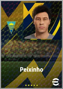 Peixinho eFootball 2026 player card, 64 OVR CF