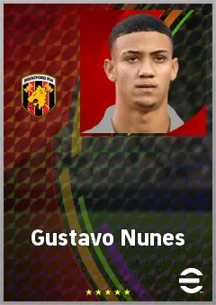 Gustavo Nunes eFootball 2026 player card, 69 OVR LMF