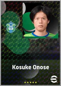 Onose Kosuke eFootball 2026 player card, 69 OVR AMF
