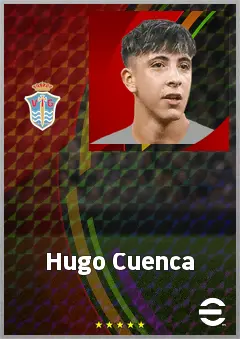Hugo Cuenca eFootball 2026 player card, 65 OVR AMF