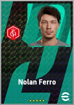 Nolan Ferro eFootball 2026 player card, 63 OVR CMF