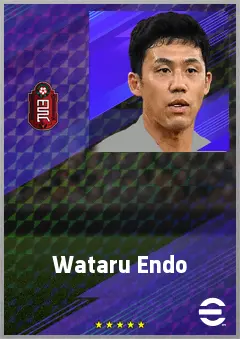 Endo Wataru eFootball 2026 player card, 75 OVR DMF
