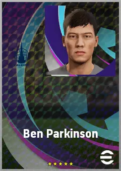 Ben Parkinson eFootball 2026 player card, 66 OVR CF